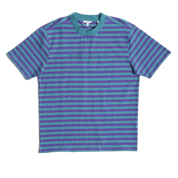 Guess Tops - Guess Turquoise X Rocky ASAP Tee Shirt LG